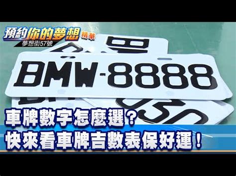 車牌區分|號牌大揭密之”數字會說話”!!